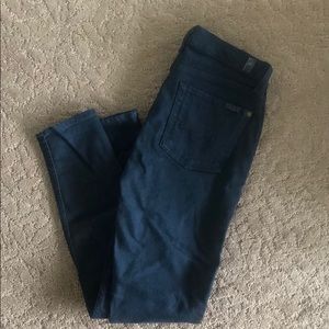 7 for all mankind- Gwenevere ankle jeans, dark, 27